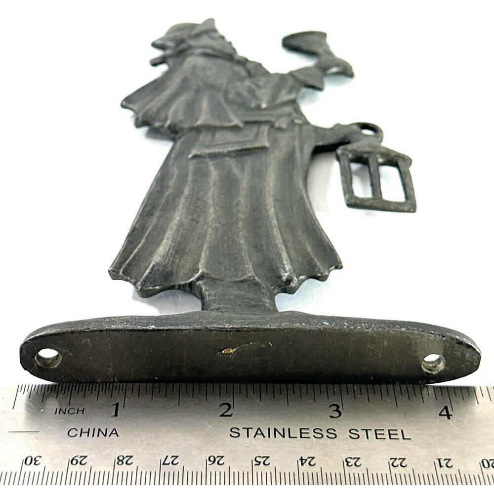 Vintage Cast Aluminum Town Crier House Address Sign Whitehall Style 8” - Picture 7 of 8